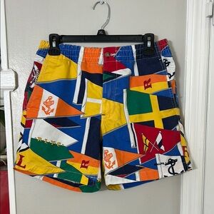 Polo Ralph Lauren Yacht Club Sailing Flags Shorts Size small